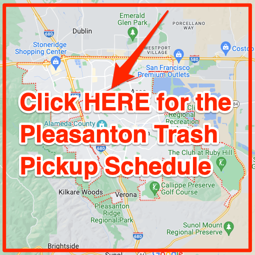 Pleasanton Trash Pickup Schedule Map