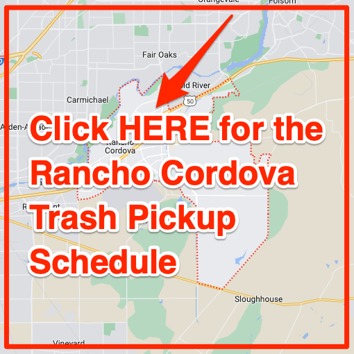 Rancho Cordova Trash Pickup Schedule Map