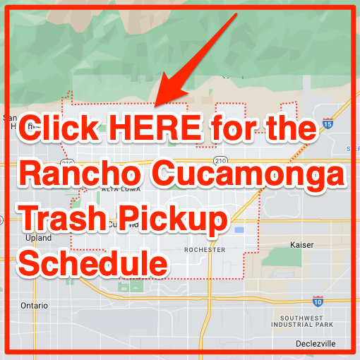 Rancho Cucamonga Trash Pickup Schedule Map