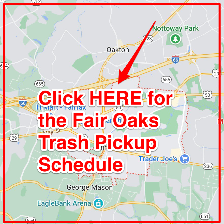 Fair Oaks Trash Pickup Schedule
