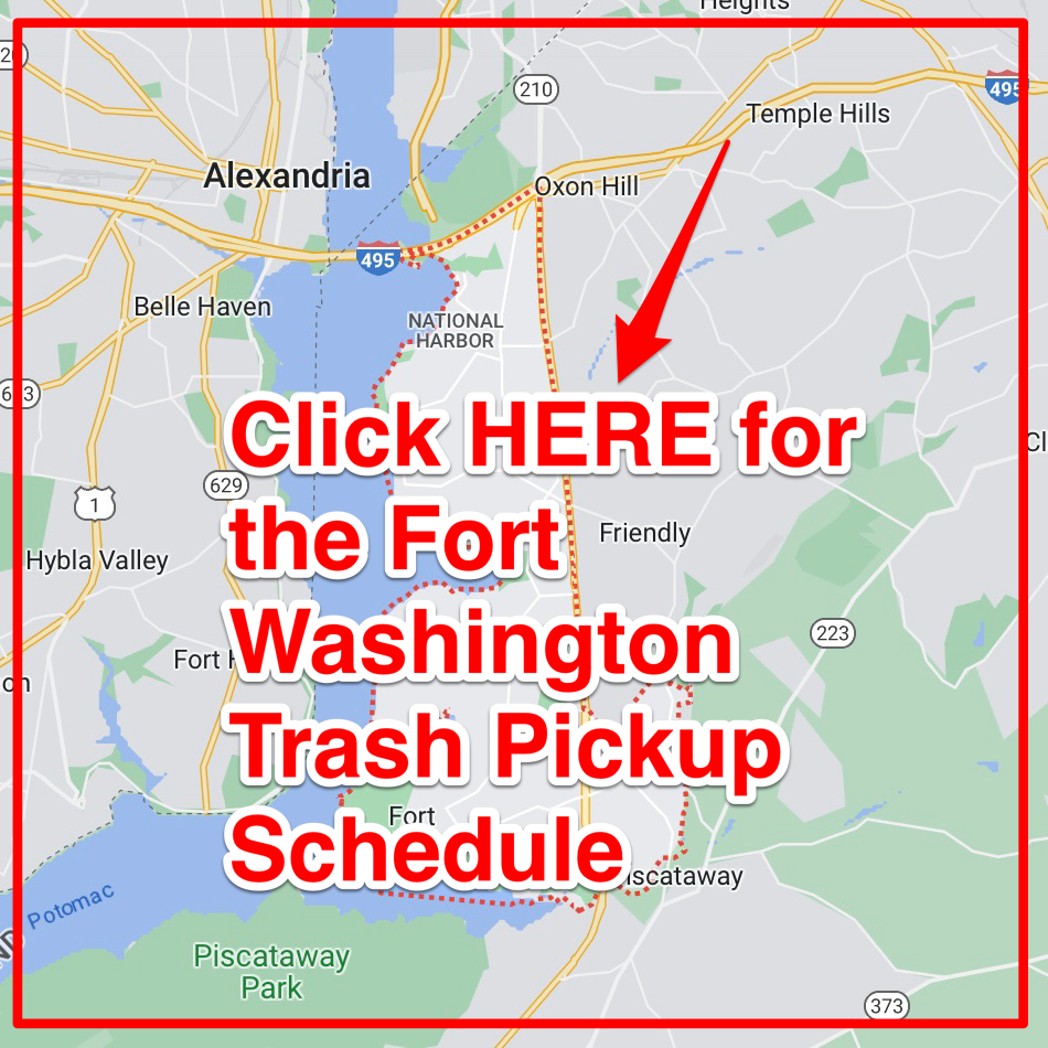 Fort Washington Trash Pickup Schedule