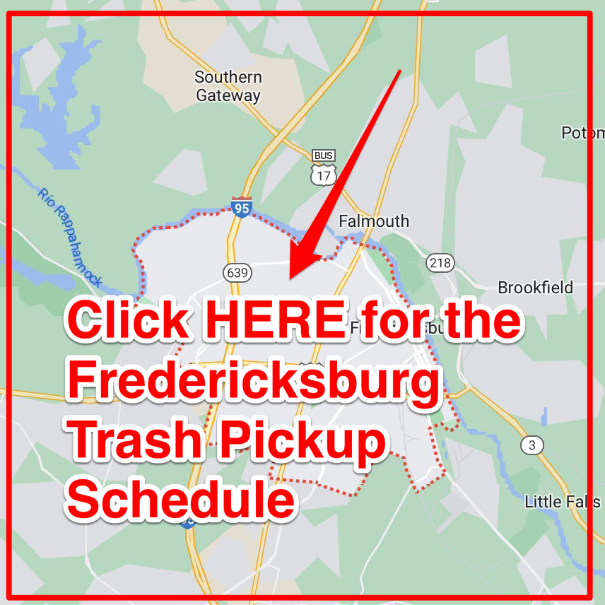 Fredericksburg Trash Pickup Schedule