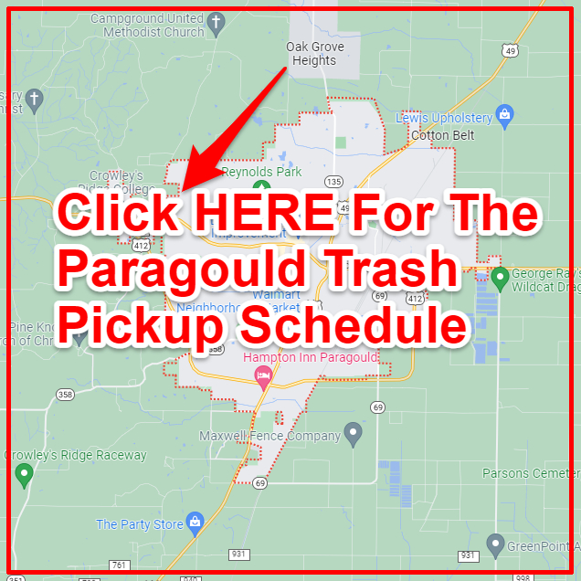 Paragould Trash Collection Map