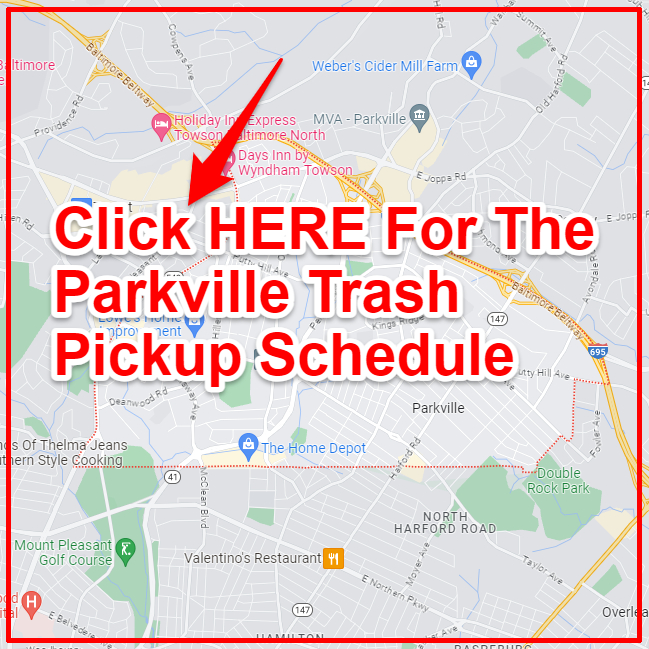 Parkville Trash Collection Map