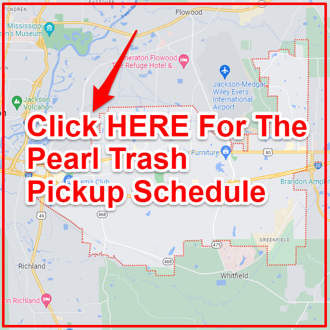 Pearl MS Trash Collection Map