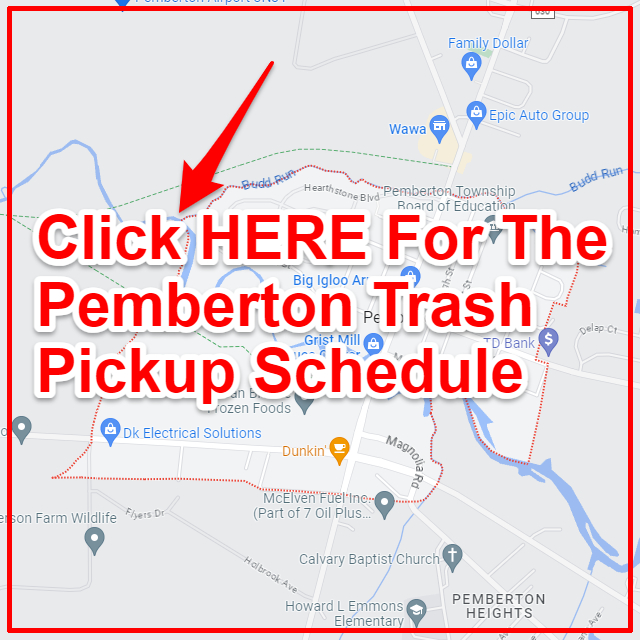 Pemberton Trash Collection Map