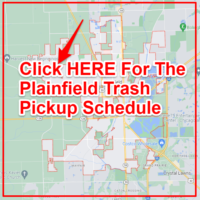 Plainfield IL Trash Collection Map
