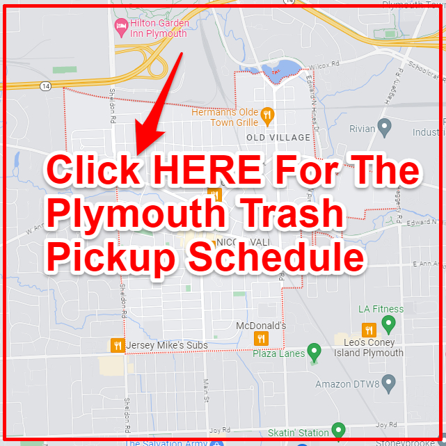 Plymouth Trash Collection Map