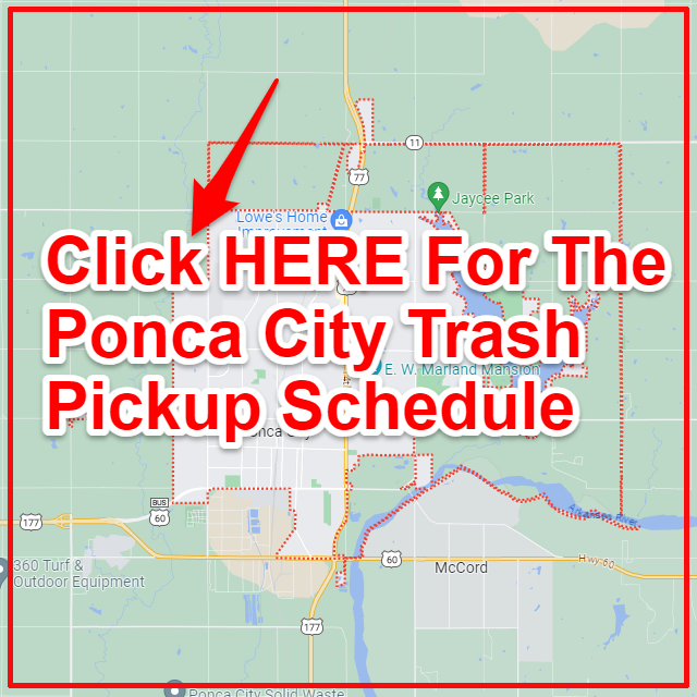 Ponca City Trash Collection Map