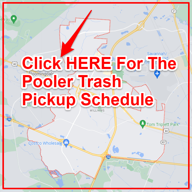 Pooler Trash Collection Map