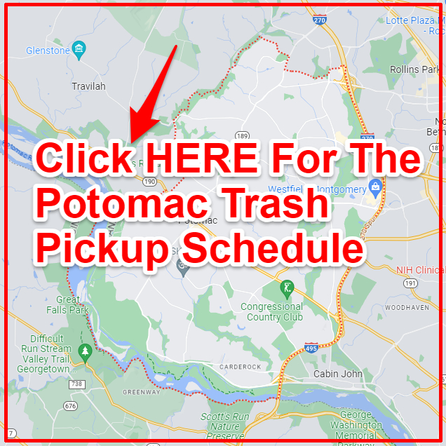 Potomac Trash Collection Map