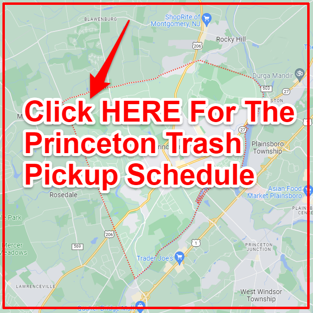 Princeton NJ Trash Collection Map