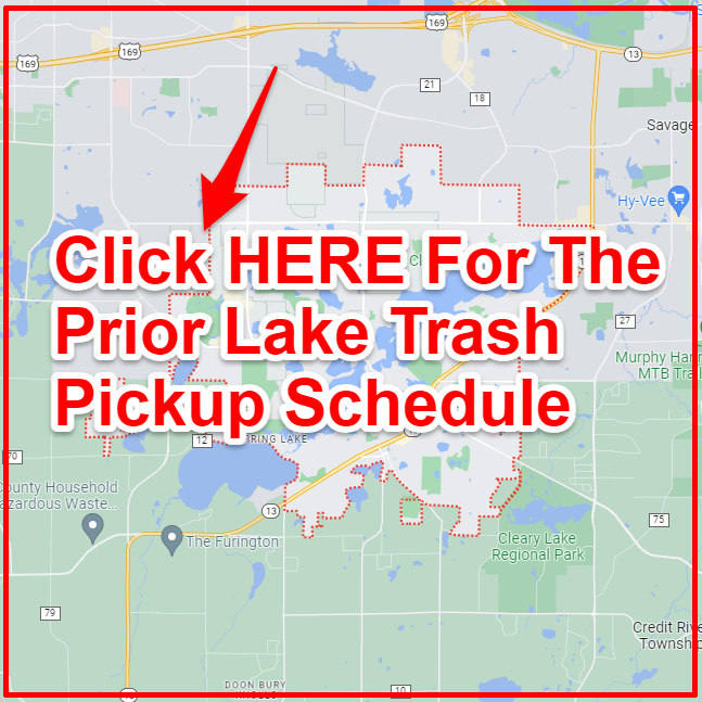 Prior Lake Trash Collection Map