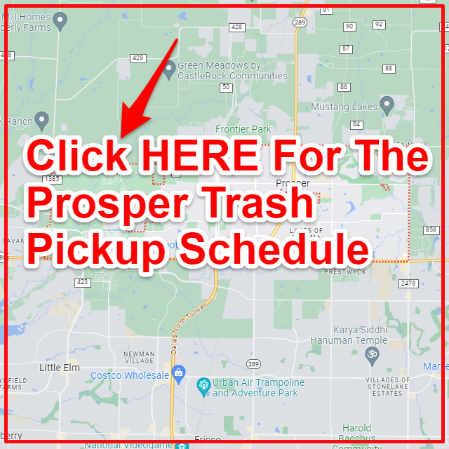 Prosper Trash Collection Map
