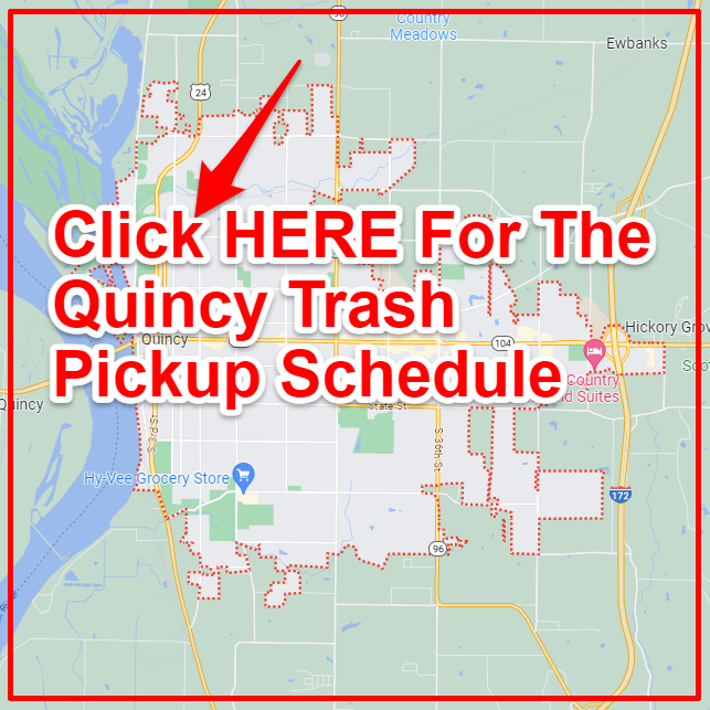 Quincy IL Trash Collection Map