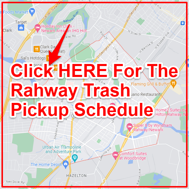 Rahway Trash Collection Map