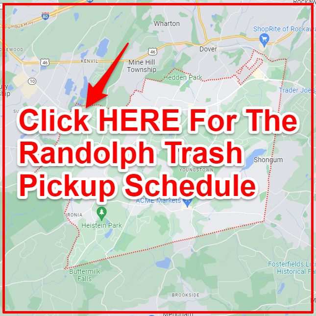Randolph Trash Collection Map