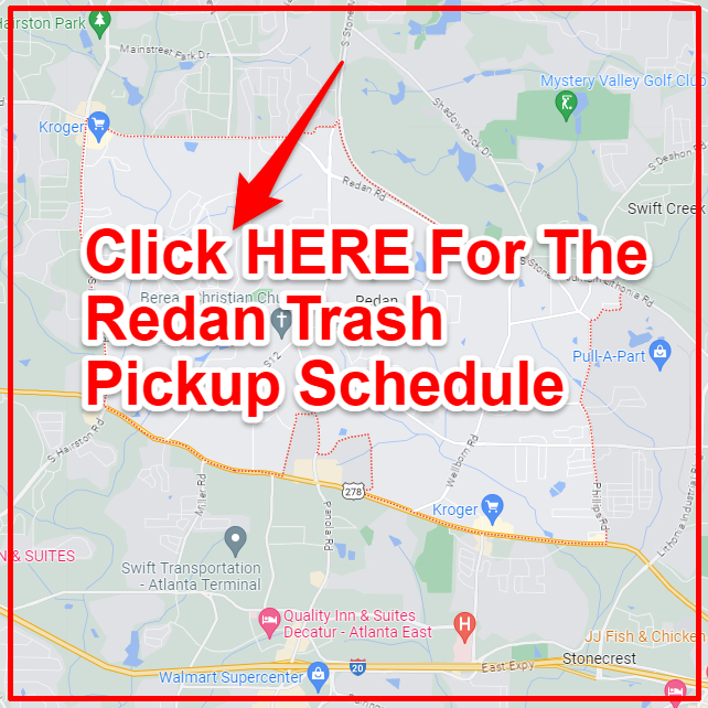 Redan Trash Collection Map