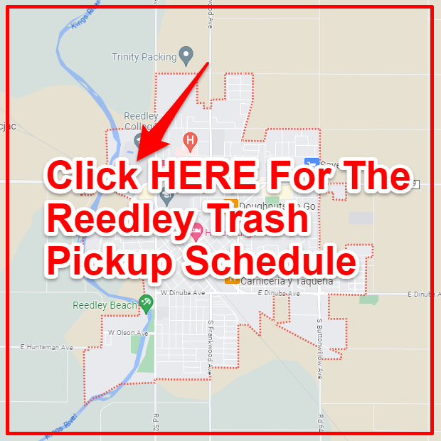 Reedley Trash Collection Map