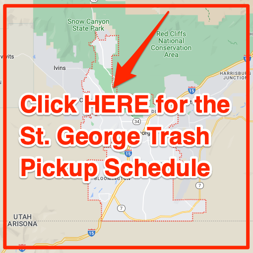 St. George Trash Pickup Schedule Map