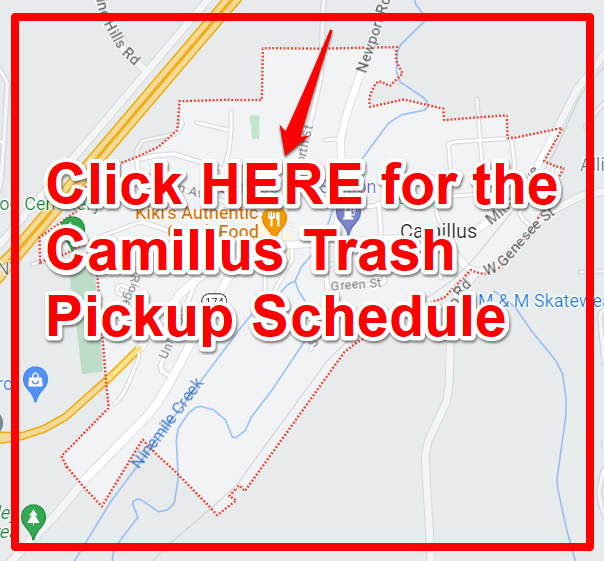 Camillus Trash Pickup Schedule Map