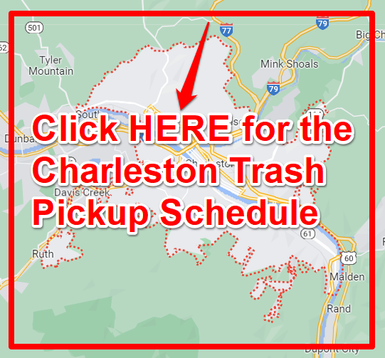 Charleston WV Trash Pickup Schedule Map