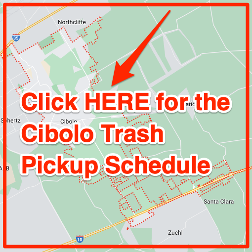 Cibolo Trash Pickup Schedule Map