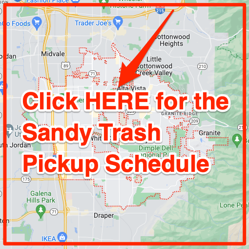 Sandy Trash Pcikcup Schedule Map