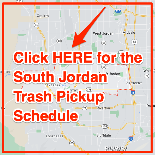 South Jordan Trash Pickup Schedule Map