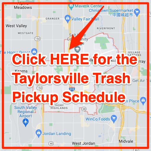 Taylorsville Trash Pickup Schedule Map