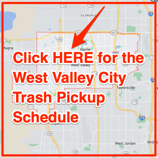 West Valley City Trash Pickup Schedule Map