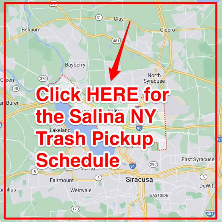 Salina NY Trash Schedule 2024 (Bulk Pickup, Holidays, Map)