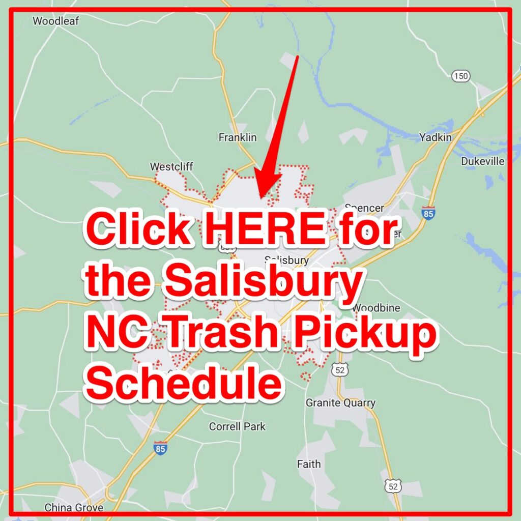 Salisbury NC Trash Pickup Schedule