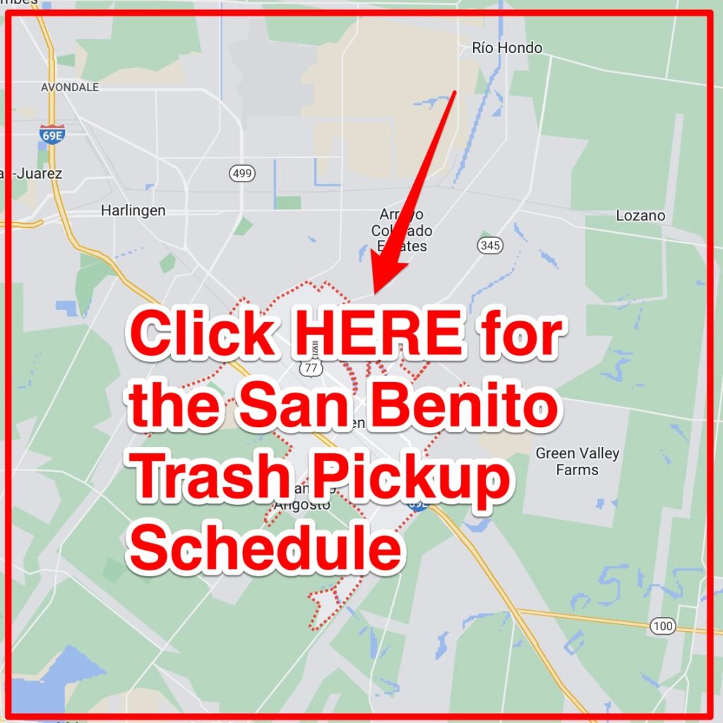 San Benito Trash Pickup Schedule