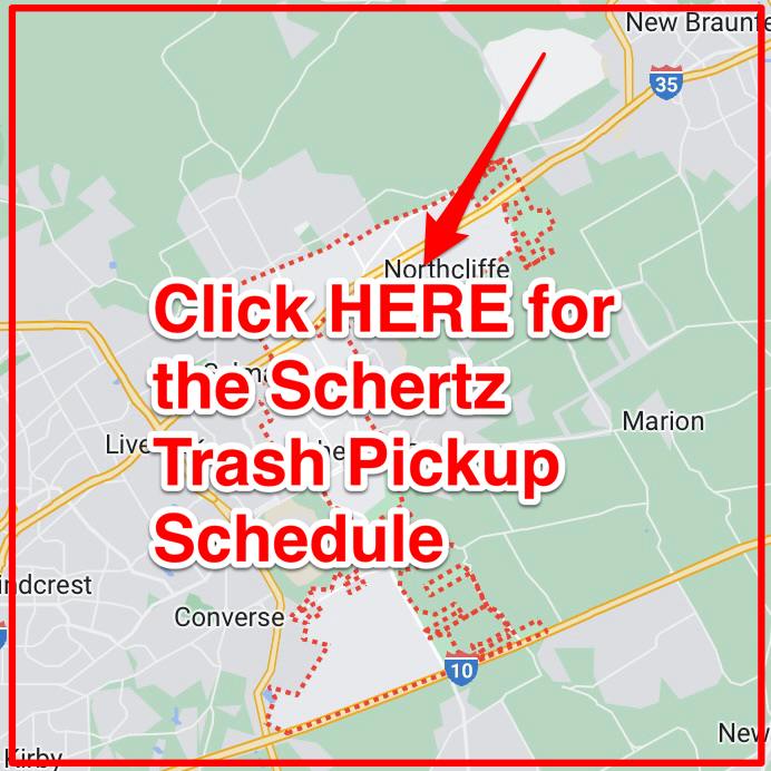 Schertz Trash Pickup Schedule