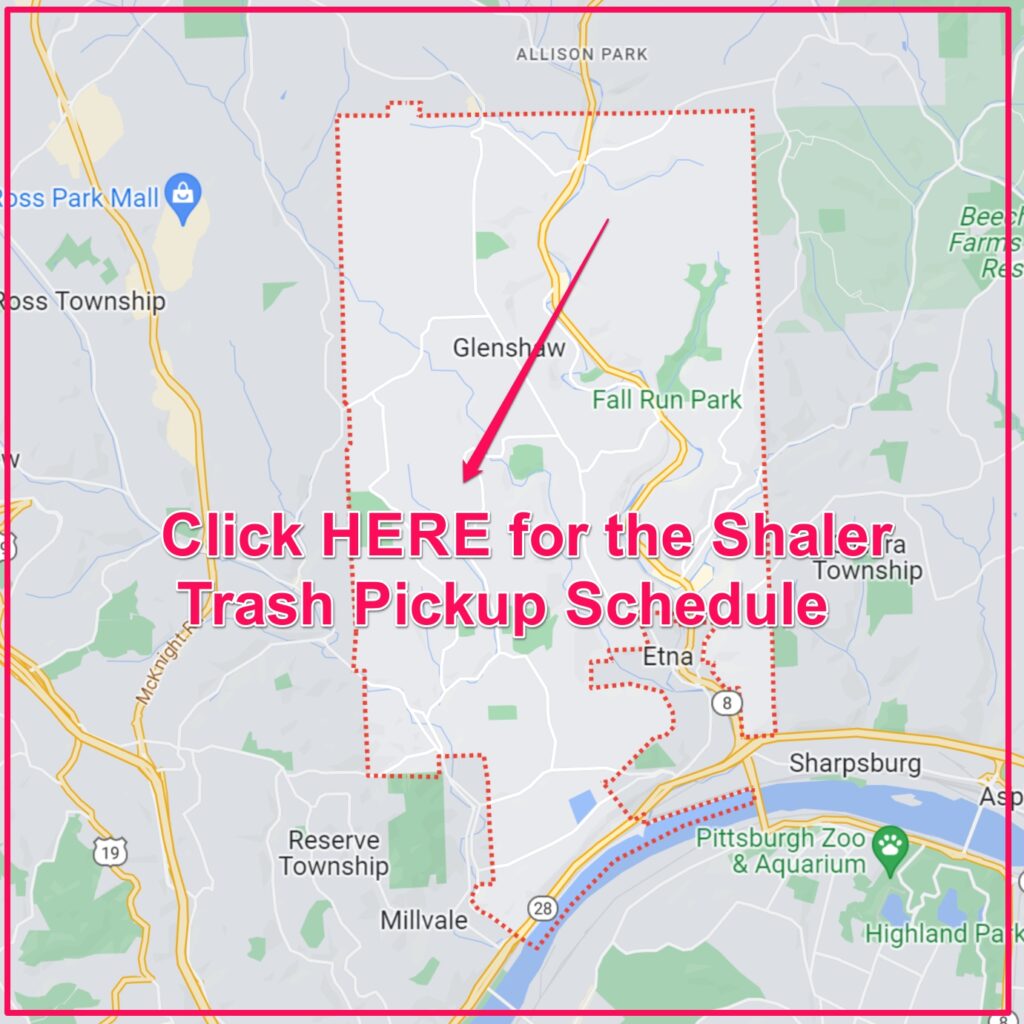 Shaler Trash Pickup Schedule