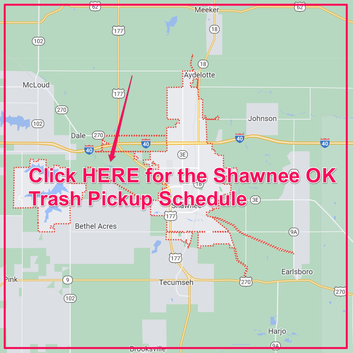 Shawnee OK Trash Schedule 2023 (Bulk Pickup, Holidays, Map)