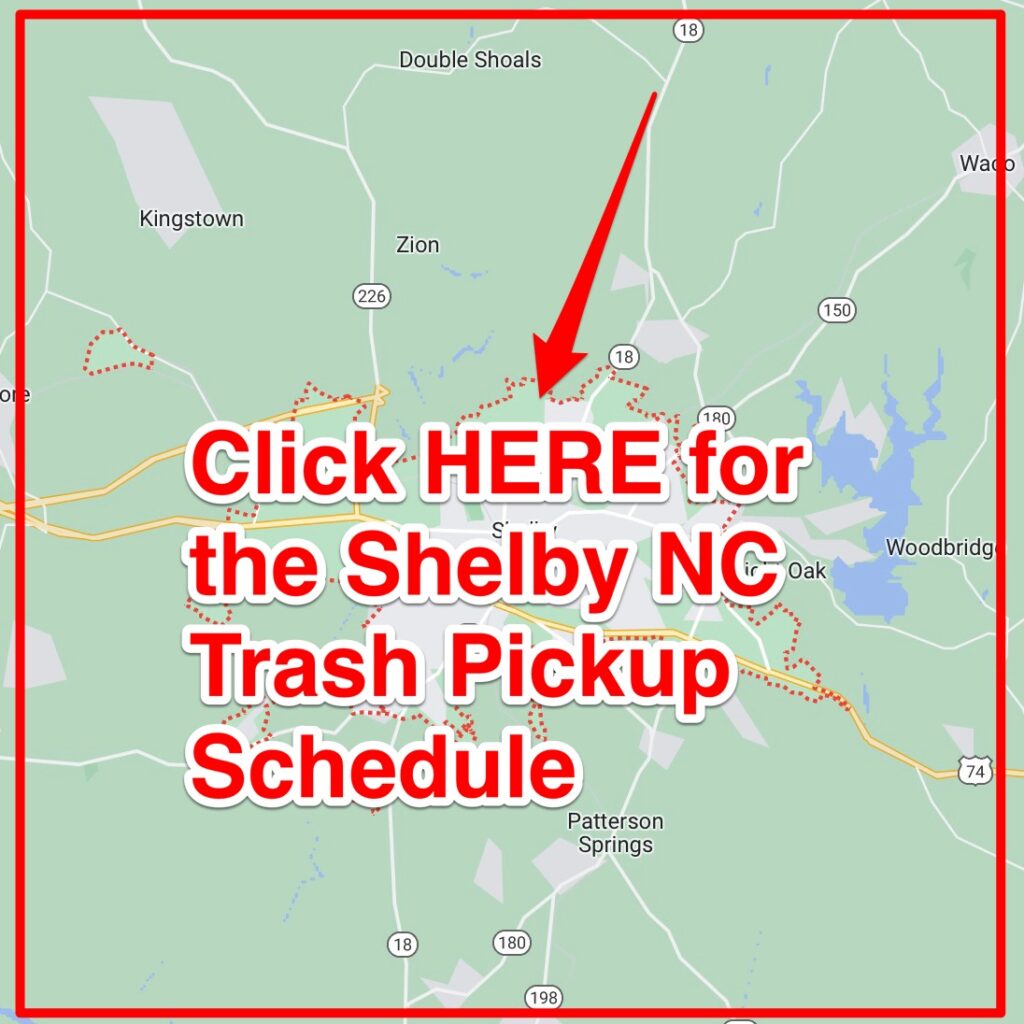 Shelby NC Trash Pickup Schedule