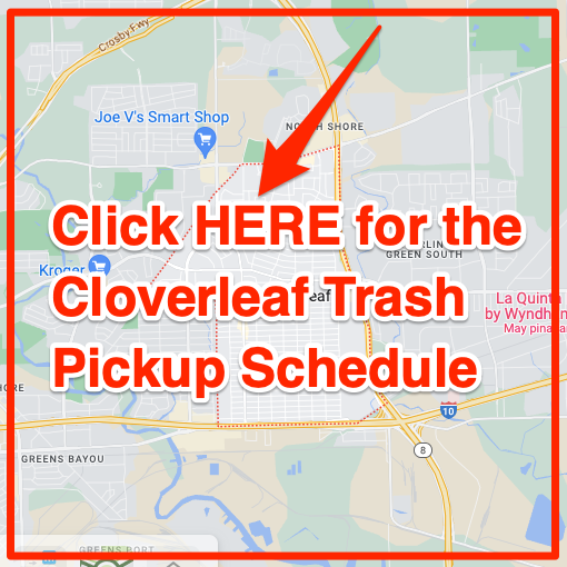 Cloverleaf Trash Pickup Schedule Map