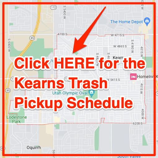Kearns Trash Pickup Schedule Map