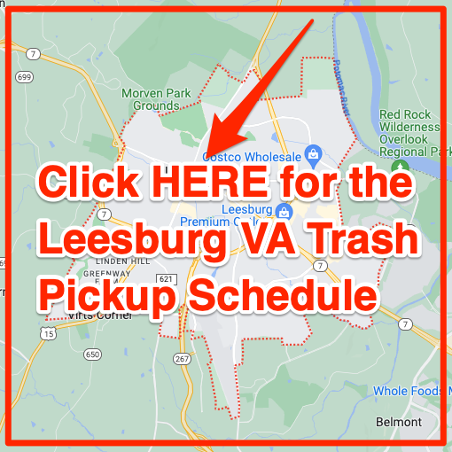 Leesburg VA Trash Pickup Schedule Map