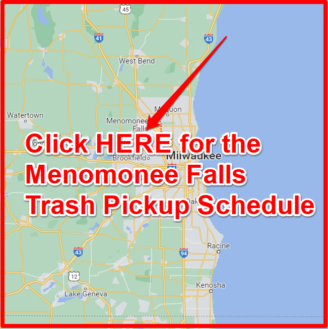Menomonee Falls Trash Pickup Schedule