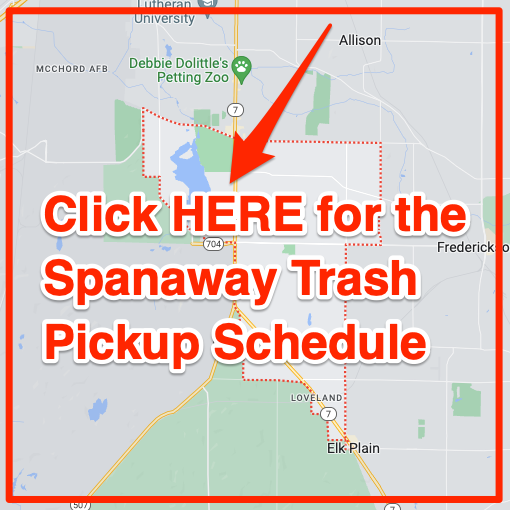 Spanaway Trash Pickup Schedule Map