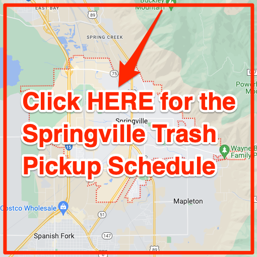 Springville Trash Pickup Schedule Map