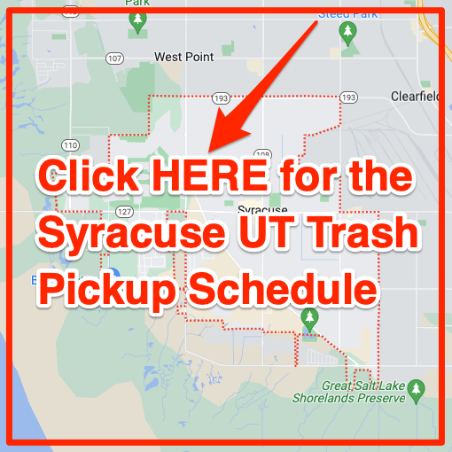 Syracuse UT Trash Pickup Schedule Map