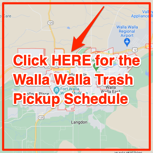 Walla Walla Trash Pickup Schedule Map