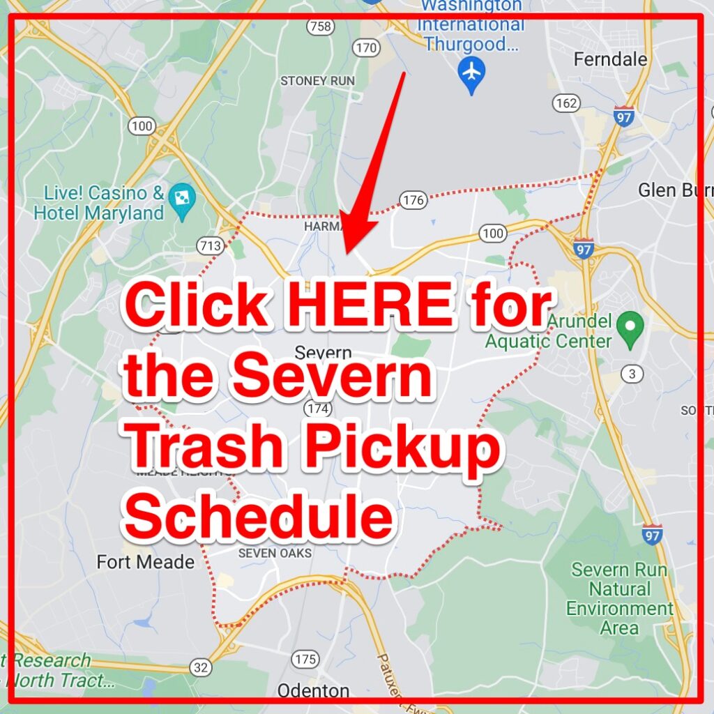 Severn Trash Pickup Schedule