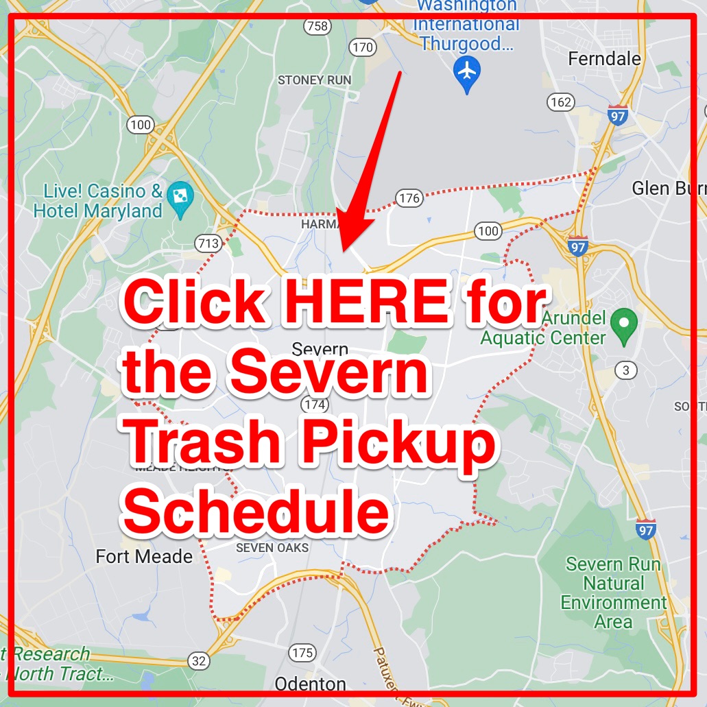 Severn Trash Schedule 2024 (Bulk Pickup, Holidays, Map)