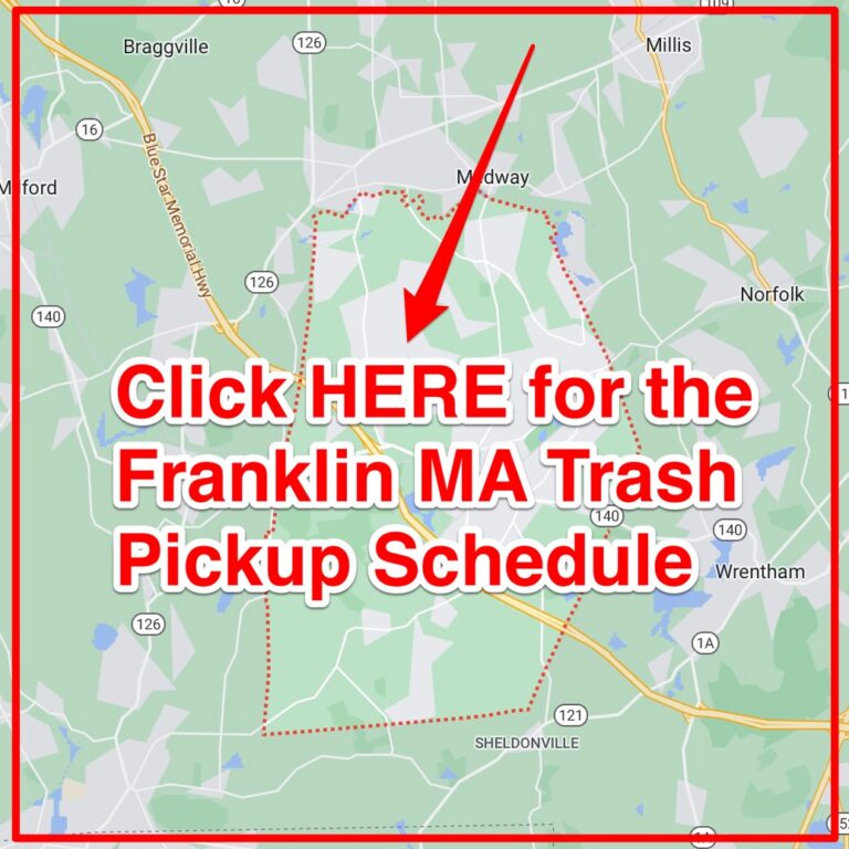 Franklin MA Trash Schedule 2024 (Bulk Pickup, Holidays, Map)