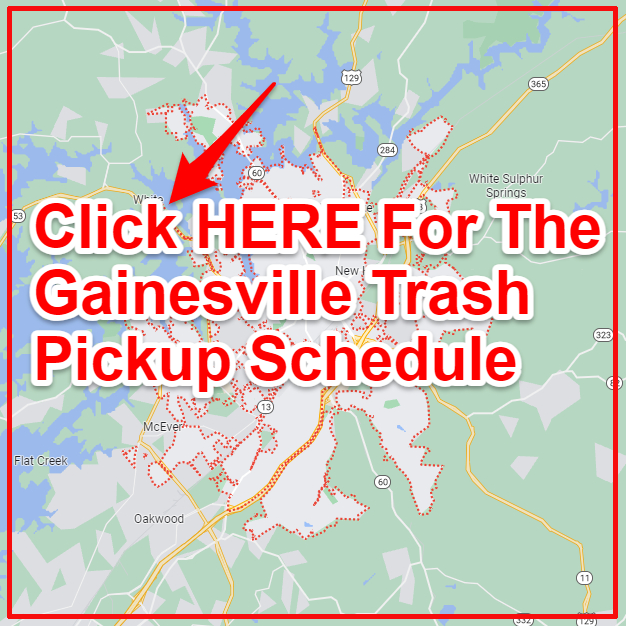 Gainesville Trash Collection Map